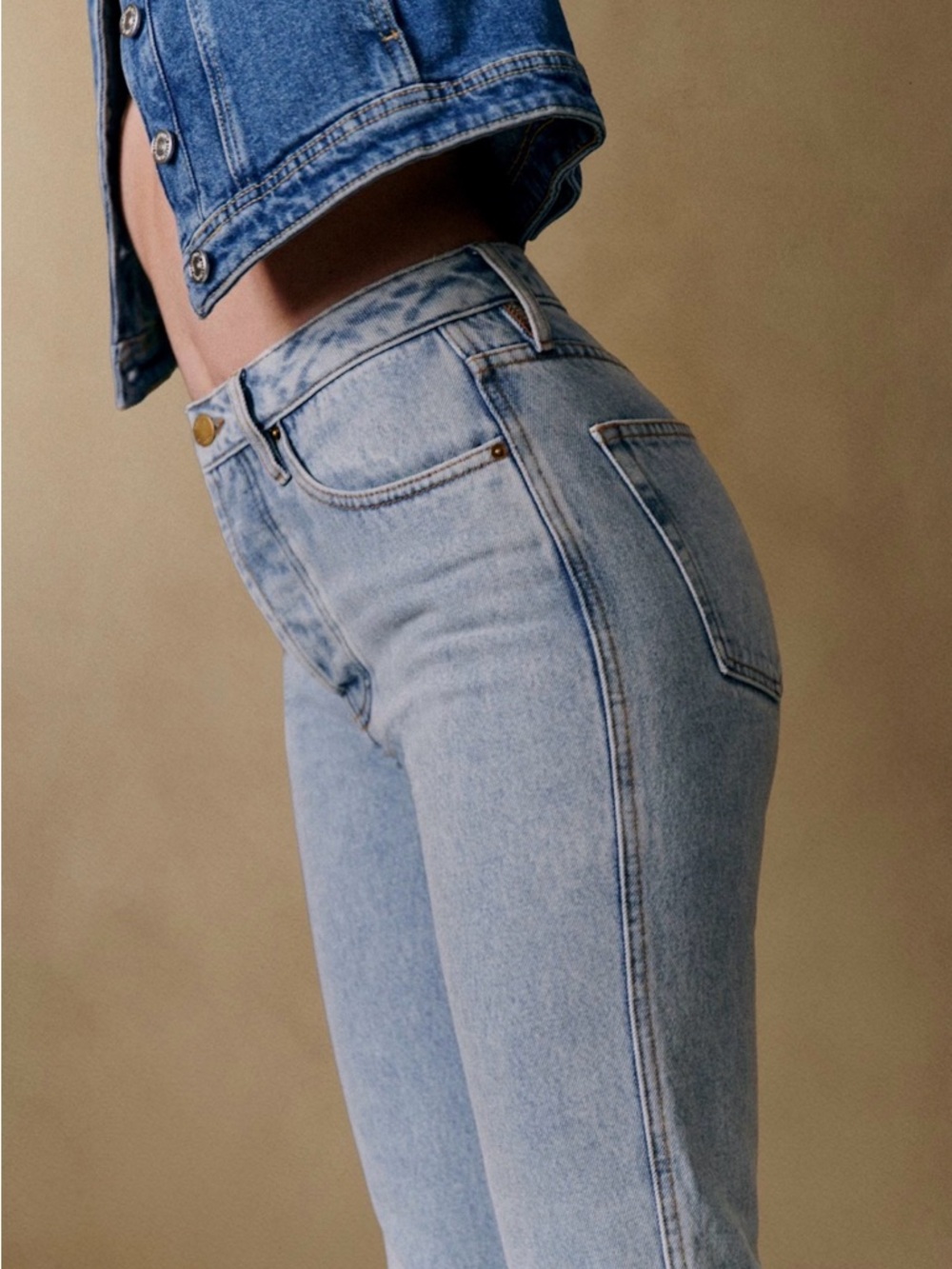 Sezane Brut Sexy Denim in Bleach